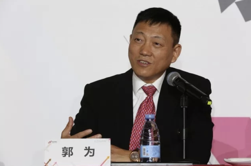 神州数码董事长郭为在发布会上讲话